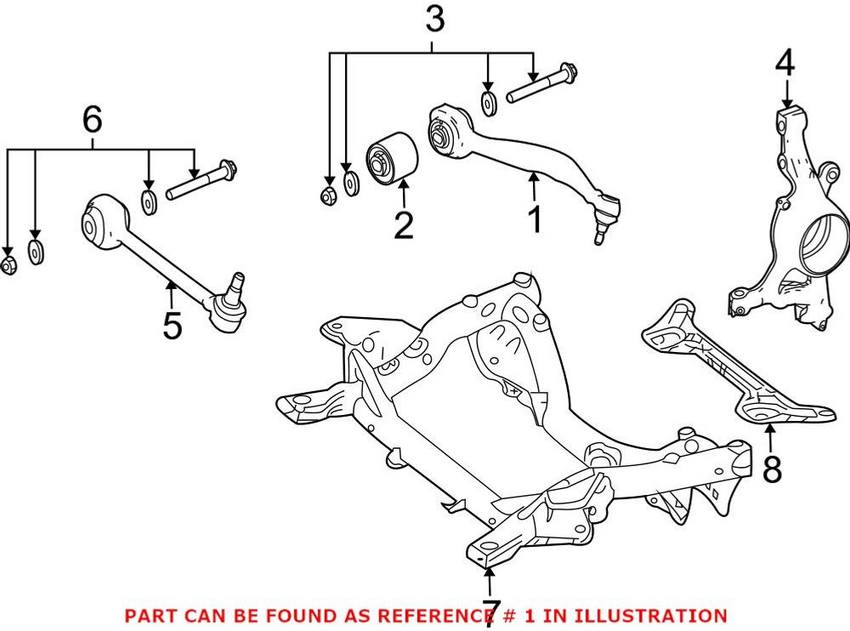 Mercedes Control Arm - Front Passenger Side Upper 2043309111